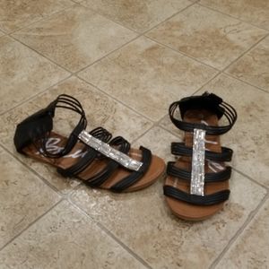 Womens zip up diamond sandals